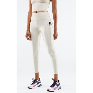 Fabletics Cream white high waisted leggings